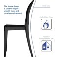 thumbnail image 2 of Heavenly Collection Black Plastic Armless Chair, 2 of 8