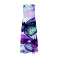 thumbnail image 5 of Robes pour Femmes Rondes Mode d'Été Robe Imprimée Sans Manches à Col en V avec Poche Robe de Bal pour Adolescentes en Liquidation, 5 of 5