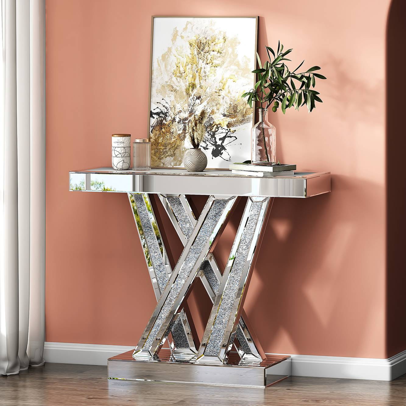 Cheap silver console table discount