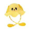 thumbnail image 4 of FVDPWYE Kids Bunny Hat with Light Cute Comfortable Straw Hat for Children's Day Birthday Yellow, 4 of 9