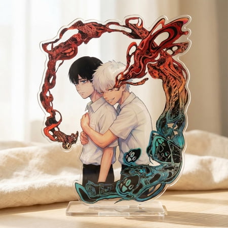 Hikaru & Yoshiki Fandom standee, Anime Summer Died Desk Decor Collectible (1 standee_15cm)