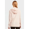 thumbnail image 3 of 247 Frenzy Women's Active Essentials Sofra Cottonbell Full Zip Drawstring Cotton Hoodie with Front Pouch Pockets - Blush, 3 of 3