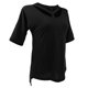 thumbnail image 1 of Blusa de verano informal con cuello de gargantilla de manga corta lisa para mujer S Salvador Top de las mujeres, 1 of 10