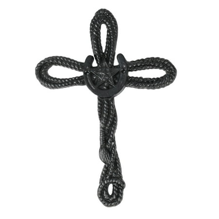 Metal Horseshoe Tx Star Rope Cross Cowboy Sign Christian Gift