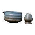 thumbnail image 4 of Ceremonial Matcha Bowl con soporte para el bateador Matcha Batchisk Stand Glazed Handmaded para Matcha Latte Family Gifts Amantes de té Amantes de té Azul, 4 of 8