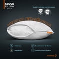thumbnail image 3 of Almohada Dreamlab Cloud Pillow Altura Ajustable con Memory Foam y Microfibras Firmeza Media Hipoalergénica Tamaño Body, 3 of 8