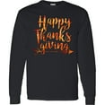 thumbnail image 3 of Inktastic Happy Thanksgiving with Leaf Arrow in Fall Colors Long Sleeve T-Shirt, 3 of 5