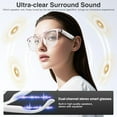 thumbnail image 3 of MUSICOZY AI Translator Smart Glasses for Men Women, Bluetooth Audio  Glasses with 110+ Translation,Smart Glasses Real-Time Translation, Multifunctional Bluetooth Glasses Open Ear Lighweight (White), 3 of 8