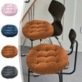 thumbnail image 7 of SLYNSHome Round Chair Pad Seat Cushion Velvet Floor Cushion Super Soft Warm Chair Cushion for Home Kitchen Dining Room Office - Coffee, 7 of 7