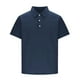 thumbnail image 5 of pstuiky camisetas para hombre, Camiseta informal de manga corta con botones y solapa de color liso para hombre camisetas de hombre l, 5 of 5