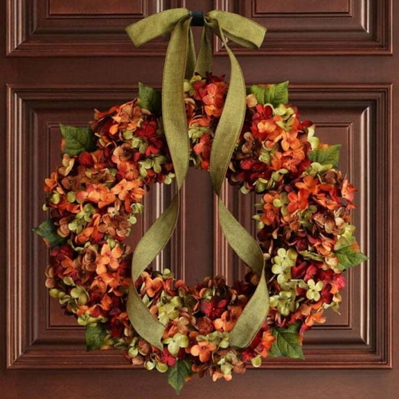 Autumn Wreath Frame for Front Door Outside, Fall Eucalyptus Pomegranate Farmhouse Wreath Rustic Thanksgiving Wreath Fall Door Wreaths Garden Home Decorations Festival Celebration