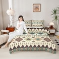 thumbnail image 4 of Homewish Rustic Western Aztec Bedding Comforter Set,Bohemian Style Twin Comforter Sets,Beige Cyan Brown Bedding Set For Men Women,Breathable Home Decor Reversible,2 Pieces, 4 of 8