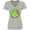 AC-Heather Grey, variant on Love, Care, Cure Lymphoma Awareness Lime Green Ribbon Hearts Women's V-Neck T-Shirt