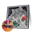 thumbnail image 2 of 5D DIY dibujo bordado artesanías hechas a mano regalo Lobo Animal para oficina hogar pared Hugtrwg Para estrenar, 2 of 9