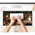 thumbnail image 6 of Large Mouse Pad Cozy Library, Extended Full Desk Mouse Mat Gaming Desktop Pad, Computer Keyboard Mat XXL, Vintage Office Decor Desk Laptop Cover Mat Big, Aesthetic Desk Accessories 31.5x15.7 Inch, 6 of 6