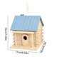 thumbnail image 3 of Casa de madera y comedero para exteriores, nido colgante para el jardín del patio, cría de loros y aves salvajes, diseño de grafitis DIY pintable, 3 of 6