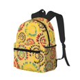 thumbnail image 2 of Daiia Colourful Tie Dye 1 School Backpack for Men Women, Unisex Large Waterproof Bookbag Schoolbag Casual Daypack for High School/College/Teens/Travel/Work Black, 2 of 8