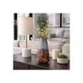 thumbnail image 2 of Elegant Glass Vase for Living Room Decor - Home Decor Accents with Sculptural Form and Grounded Base - Decorative Flower Vase for Room, Bedroom, House, Office and Table Display - 14", Black & Red, 2 of 11