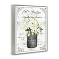 thumbnail image 2 of Vintage Parisian Bathroom Floral Bouquet White Flowers Gray Framed Giclee Art, 24 x 30, Made Domestically, 2 of 7