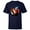 Navy, variant on Princess Snow White and the Evil Queen - Short Sleeve T-Shirt for Kids - Customized-Yellow
