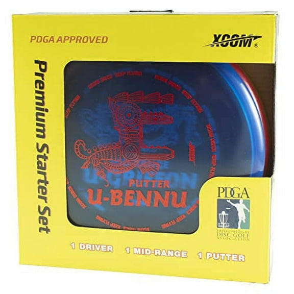 X-Com Premium Disc Golf Starter Set with 3 Discs
