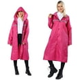 thumbnail image 7 of CoCopeanut Rain Coats for Adults Rain Ponchos with Hoods Man Lightweight Raincoats Long Waterproof Jacket Windbreaker for Men Women, 7 of 7