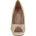 thumbnail image 4 of De Blossom Womens Glitter Rhinestone Peep Toe Pump ALLE-1, 4 of 4