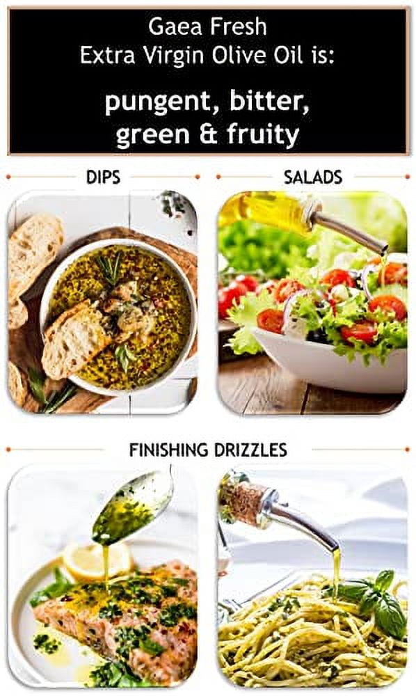 Gaea Greek Fresh Special Reserve Extra Virgin Olive Oil | First Cold Pressed Limited Edition | Non-GMO | Robust Flavor Perfect for Dressings |16.9oz (Pack of 1)