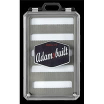 Adamsbuilt Fishing AB122DFF Magnetic Closure Dry Fly Foam Box with Lanyard - Clear - Small