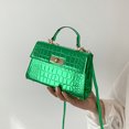 thumbnail image 1 of Bolso de mano para mujer, Bolso de mano de piel sintética, elegante Bolso bandolera (verde), 1 of 5