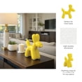 thumbnail image 5 of Contemporary Ceramic Balloon Dog Sculpture for Home Accent - Ornaments for Bathroom, Office, Room and Living Room Display Styling - Modern Figurine for Shelf or Coffee Table Decor - 7", Yellow, 5 of 12