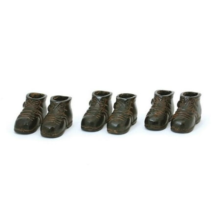 

Cicso 11625 Set of Six Bronze Boys Shoes- 0 x 3 in.