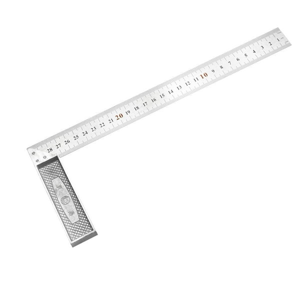 Right Angle Ruler 300mm Stainless Steel L Shape Square 90 Degree Dual ...
