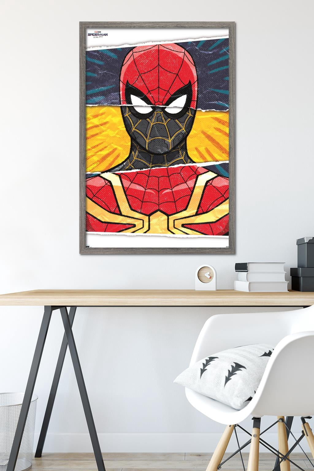 Marvel Spider-Man: No Way Home - Costume Trio 24.25" x 35.75" Framed Poster, by Trends International