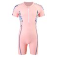 thumbnail image 1 of KYAIGUO Kids Girls One Piece Rash Guard Swimsuit Toddler Water Sport Short Swimwear UPF 50+ Sun Protection Bathing Suits 4-14T, 1 of 8