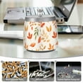 thumbnail image 6 of Yayeee Ashtray with Lid for Cigarette Smokeless Stainless Steel Home Ash Holder, Beige Autumn Leaves, 6 of 7