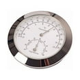 thumbnail image 3 of Round Thermometer Hygrometer Humidity Temperature Meter for Violin Guitar Case Instrument Care Monitoring Meter Tool B103 (Silver), 3 of 5