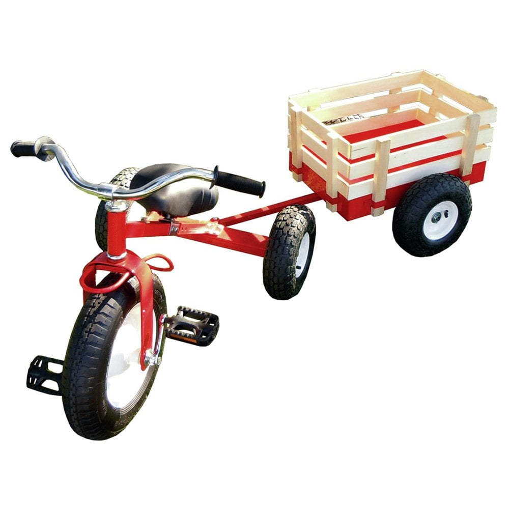 Valley Industries Classic All Terrain Kids Toy Tricycle with Pull Along