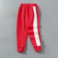 thumbnail image 6 of BLVB Toddler and Kids Boys Girls Sweatpants Joggers Active Soft Running Pants with Pockets Workout Clothes(Red,1-2 Years), 6 of 8