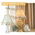 thumbnail image 3 of Floral Victorian Vintage Printed Pattern Bell Scalloped Lamp Shades, 3 of 7