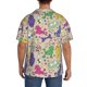 thumbnail image 3 of Balery Colorful Poodle Dog Camisa Casual de Manga Corta con Botones para Hombre, Texturizada, Estilo Cubano, para Playa, Verano-4X-Large, 3 of 5