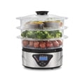 thumbnail image 3 of Hamilton Beach 3-Tier Digital Food Steamer, Black, 8.25 Quart Capacity, Model 37545MNC, 3 of 8