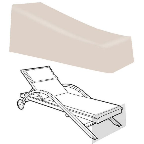 Sun Lounr Cover En Sunbed Cover Patio Furniture Loun Ch Protector-200*70*40*75cm-Beige