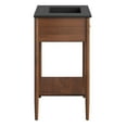thumbnail image 3 of Sink Vanity Cabinet, Walnut Black, Wood, Mid Century Hotel Bedroom Bathroom, Modern Contemporary HB36405, 3 of 10