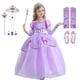 thumbnail image 1 of Vestido de Princesa Sofía para niñas, manga abullonada de fantasía, vestidos de fiesta con cuentas florales, disfraz de Princesa Sofía para Halloween Fivean unisex, 1 of 2