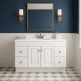 thumbnail image 3 of Design House 48" Solid Wood Wyndham Ready to Assemble Bathroom Vanity Cabinet, White, 3 of 21