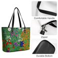 Colorful Floral Handbags Gustav Klimt Print Travel Tote Bag Women