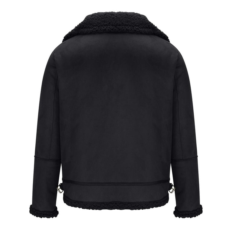 WXLWZYWL Mens Fall Winter Jackets Sheepskin Jacket Mens