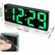 thumbnail image 2 of Reloj fácil de usar para dormitorio y oficina, elegante despertador LED con superficie de espejo con dos configuraciones de alarma y conexión de carga USB para cargar dispositivos, 2 of 5