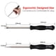 thumbnail image 5 of Kit de mantenimiento esencial para carburador, destornillador estriado para motor de 2 tiempos, herramientas niqueladas con agarre ergonómico, para uso doméstico y profesional, 8 piezas + herramienta, 5 of 8